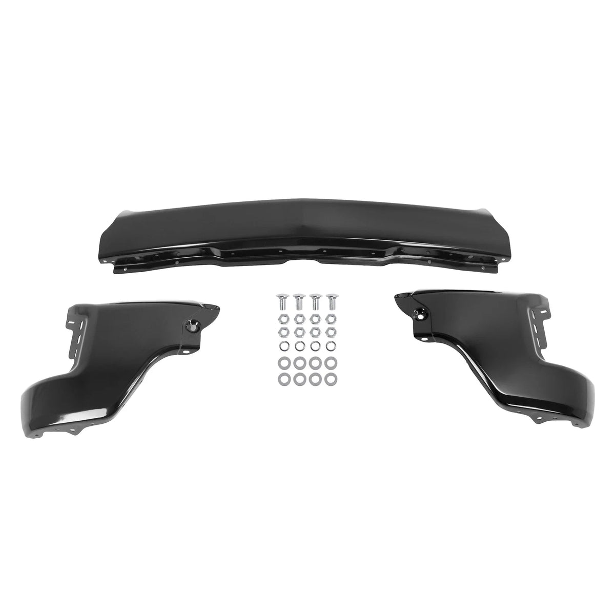 Front Bumper Face Bar for Chevrolet Silverado 1500 (2019–2022) Steel Black
