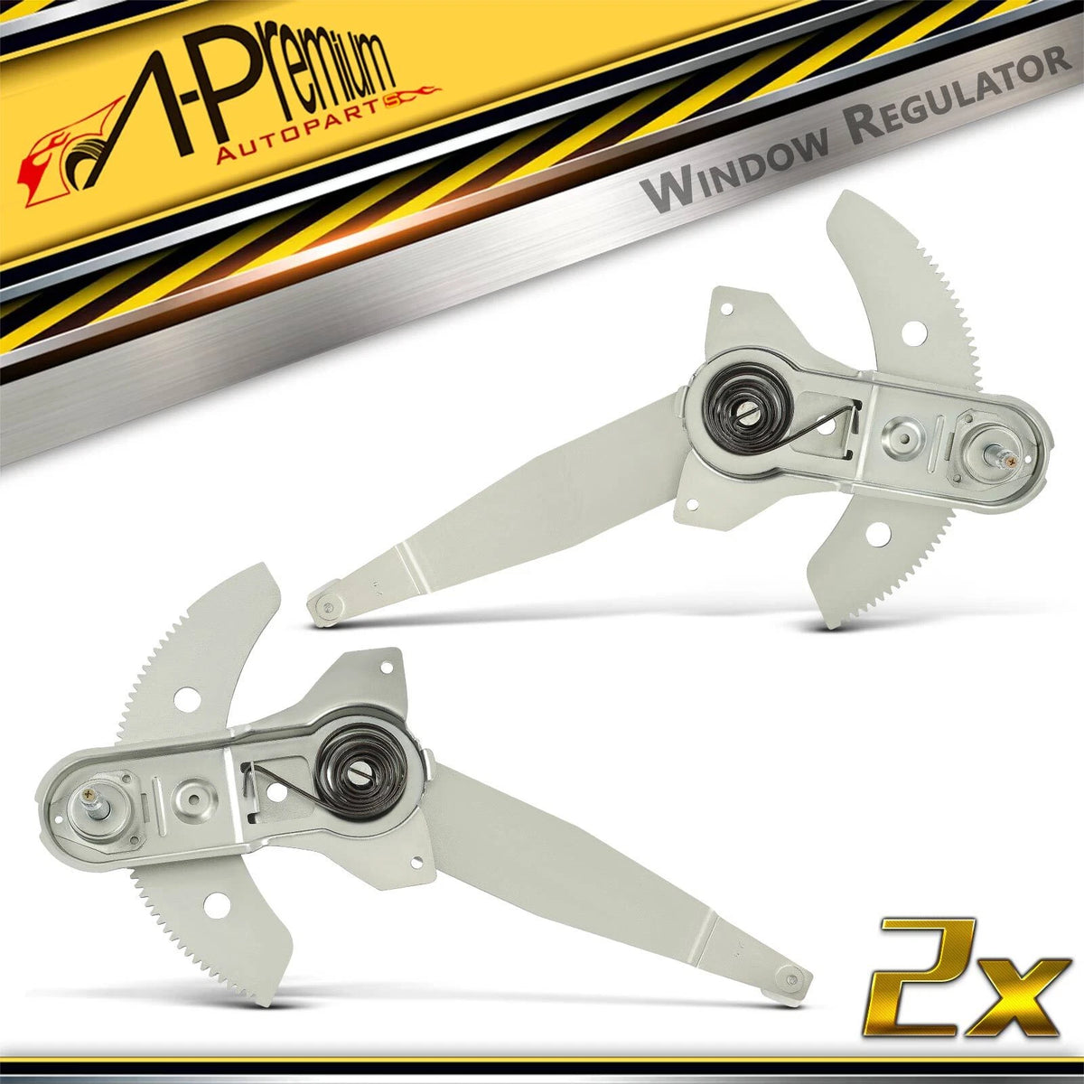 2X Manual Window Regulator for Ford Bronco II Ranger (1983–1988) E8TZ1023200A, E9TZ1023200B, 740-523, 740-522