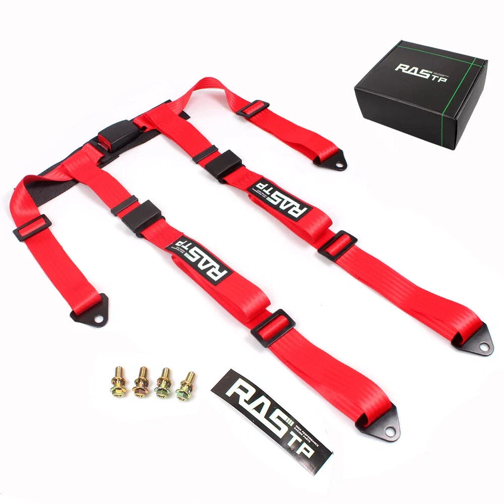 4 Point Sport Quick Release Seat Belt Harness for Racing Car UTV (Universal)