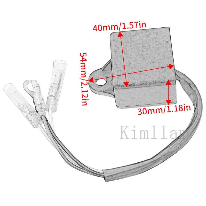 CDI Coil Unit Assy for Yamaha Outboard 2HP 2B MHS (1995–2006) 6A1-85540-01