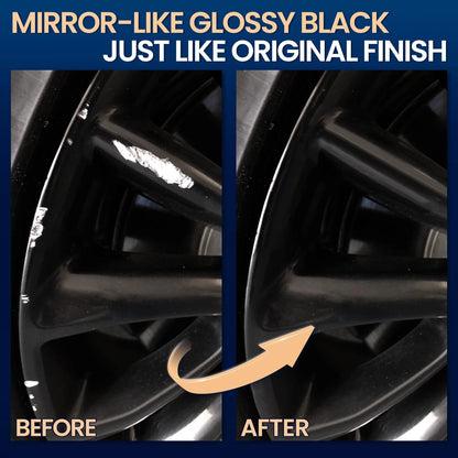 Gloss Black Rim Touch Up Paint for Automotive Wheels (Pack of 1)