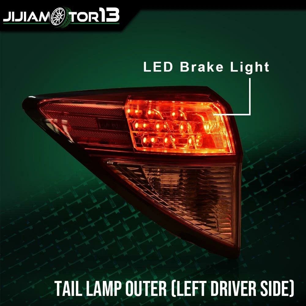 Driver Side Rear Left Outer Tail Light Lamp for Honda HR-V (2016–2018) J-02RLA1360ARDL