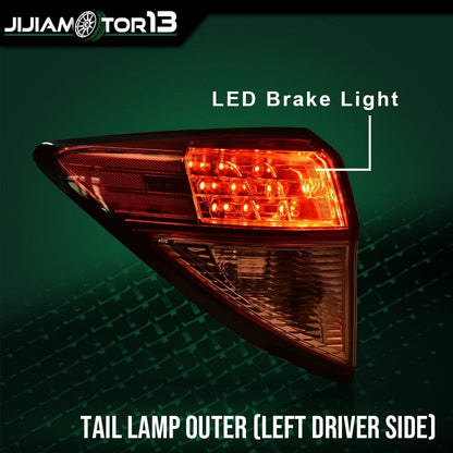 Driver Side Rear Left Outer Tail Light Lamp for Honda HR-V (2016–2018) J-02RLA1360ARDL