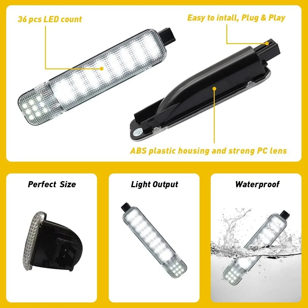 2X LED Door Courtesy Light for Chevy Silverado GMC Sierra Suburban Tahoe Yukon