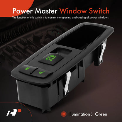 Front Left Power Window Switch for Dodge Ram 1500 2500 3500 ProMaster (4602870AB, 4602870AC, 4602870AD, DWS523)