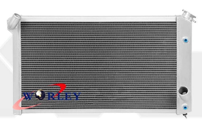 3Row Aluminum Radiator + Fan for Chevy Corvette C3 V8 5.7L 7.4L (1973-1976)
