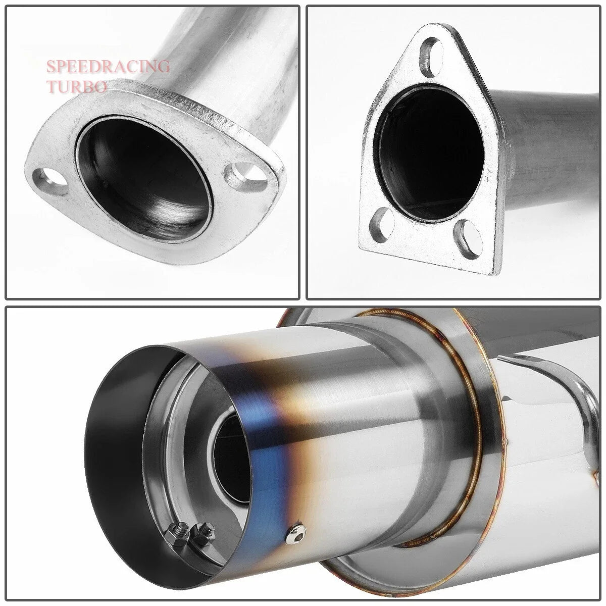 Catback Exhaust System for Mitsubishi Galant 1999–2003 2.4L 4G64 4" Tip