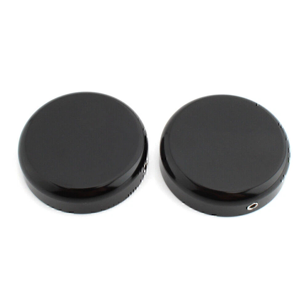Gloss Black Upper Fork Caps for Harley Softail Street Bob (2018–2020)