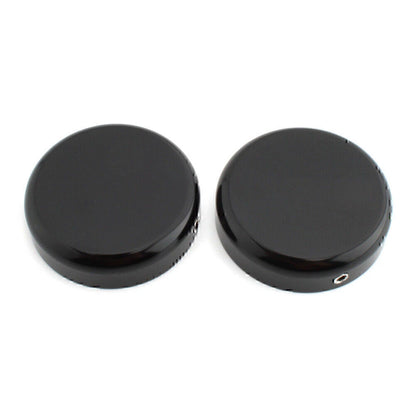 Gloss Black Upper Fork Caps for Harley Softail Street Bob (2018–2020)