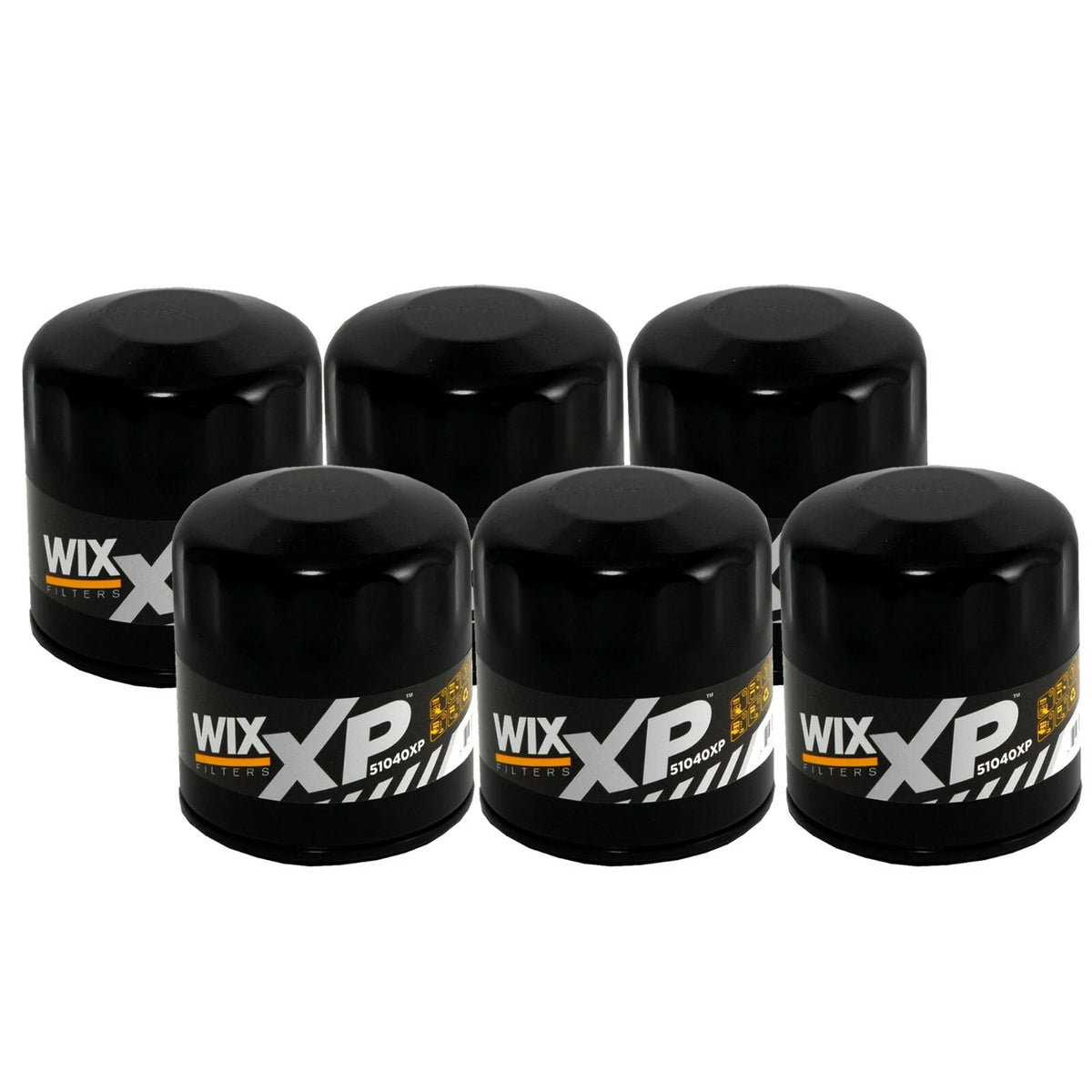 Set of 6 Wix XP Engine Oil Filters for Buick Cadillac Chevy GMC Isuzu Jeep Saab