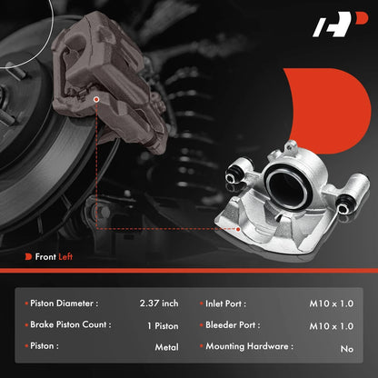 A-Premium Disc Brake Caliper Front Left for Toyota Pickup (1985–1992) 341450, 4775026040, 19-1031