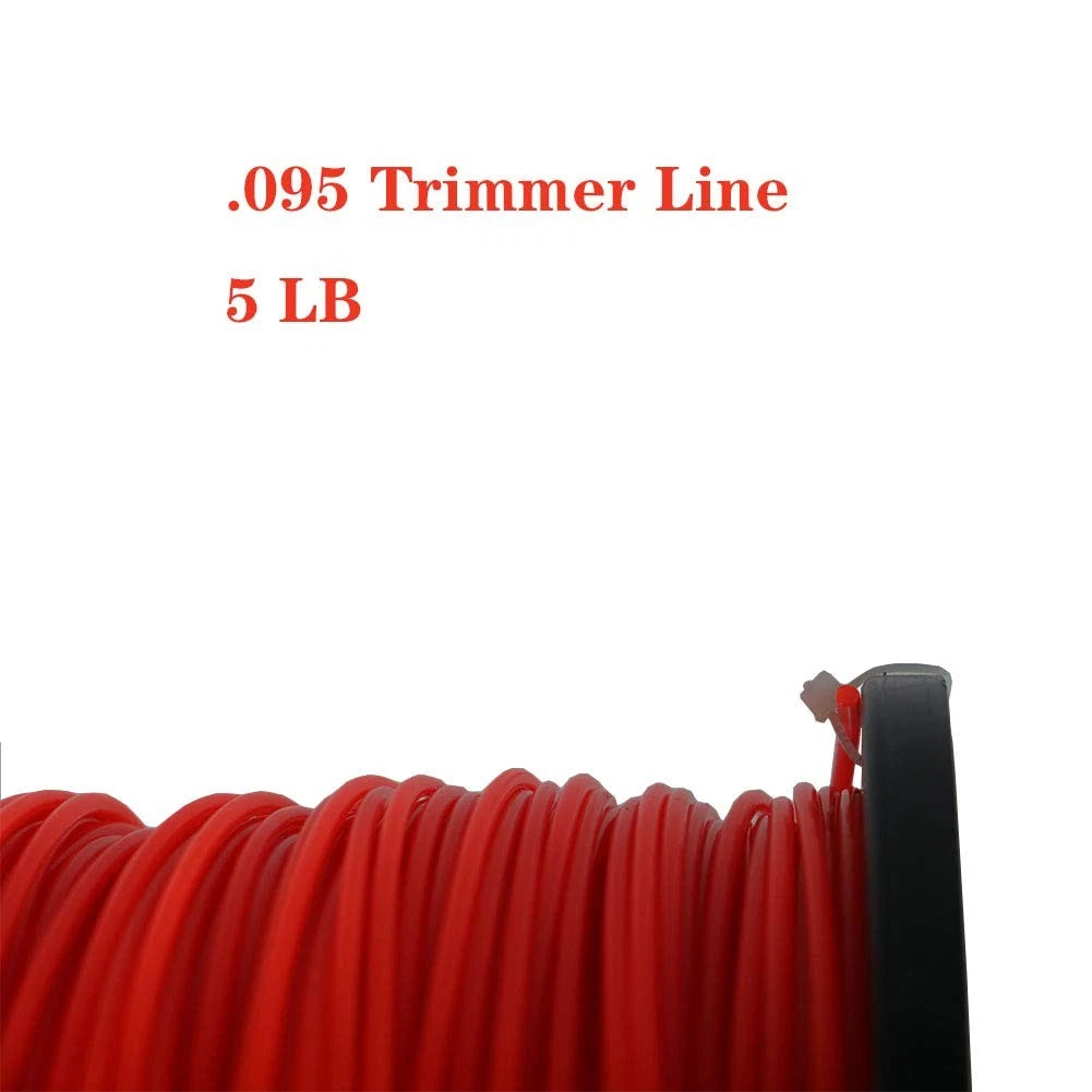 5lb Heavy Duty 095 Trimmer Line for Weed Eater (1377ft, Orange Nylon)