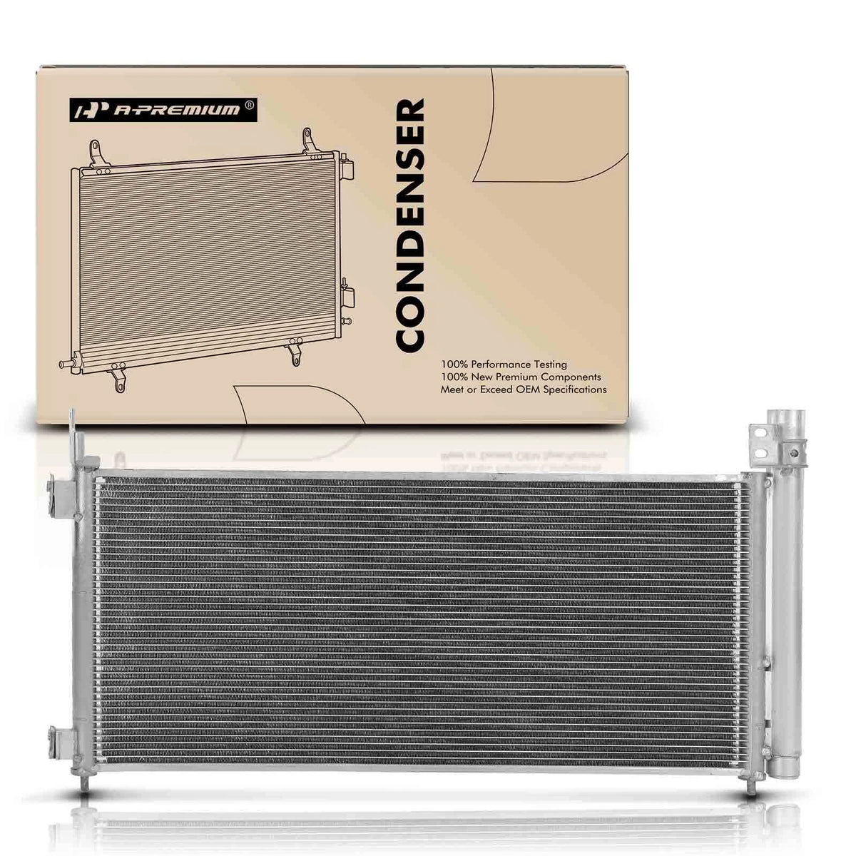 A-Premium A/C Condenser w/ Bracket & Receiver Drier for Lexus NX300h (2015–2021) 8846078030, 4892