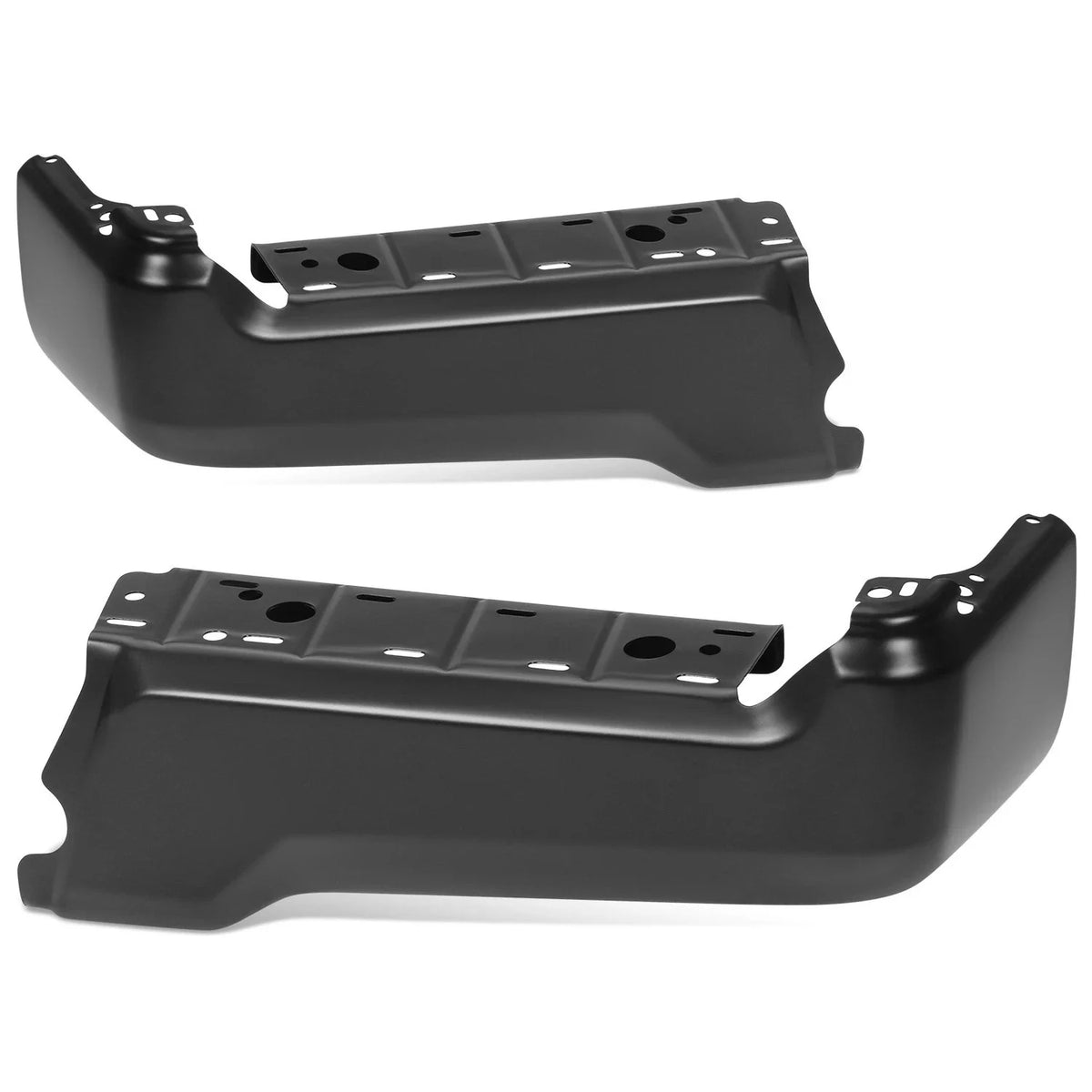 Set of 2 Rear Bumper End Caps for Ford F-250 SD (2017–2022) OE Style Black