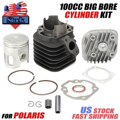 Big Bore 54mm Cylinder Top End Kit for Polaris Sportsman Scrambler Predator 90 (1990–2023)