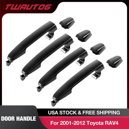 Exterior Rear Door Handle for Toyota RAV4 (2001–2012) LH & RH Side, 4Pcs