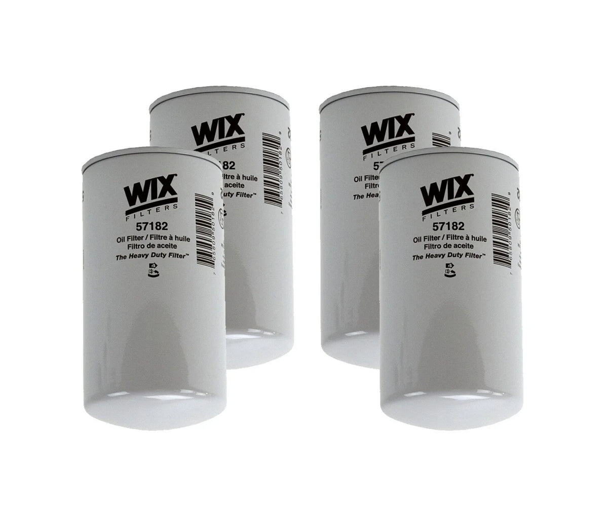 Set of 4 Engine Oil Filters for Ford Freightliner IC Peterbilt (Turbo)