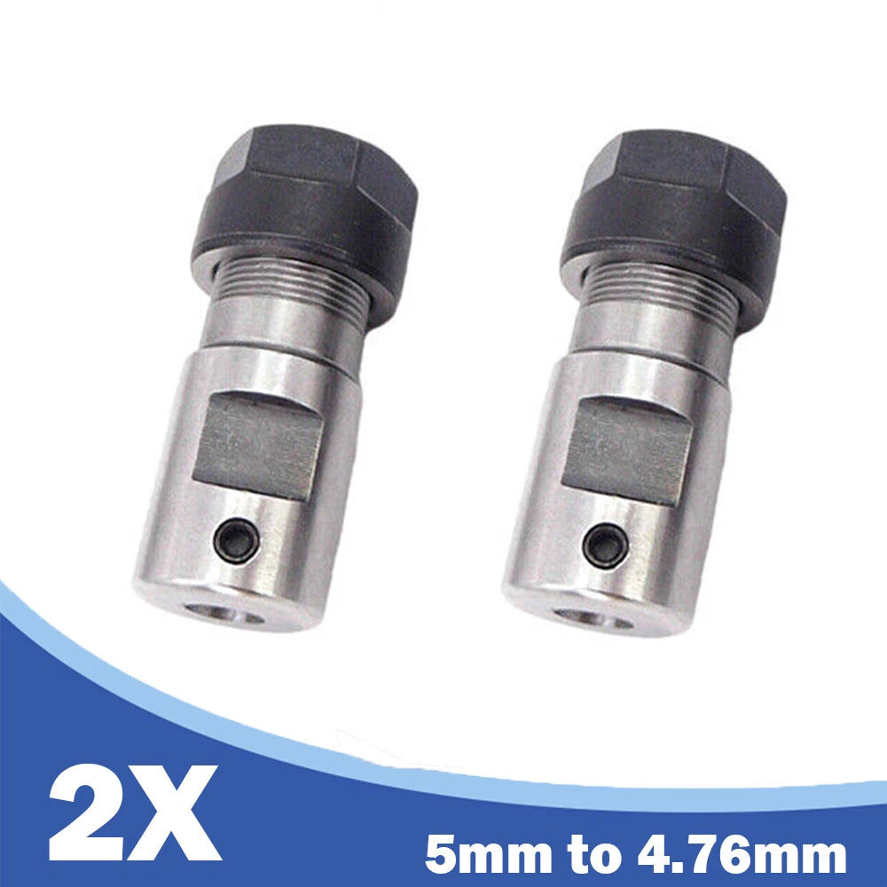2X Flexible 4.76mm Shaft Coupling 5mm to 4.76mm for RC Boat