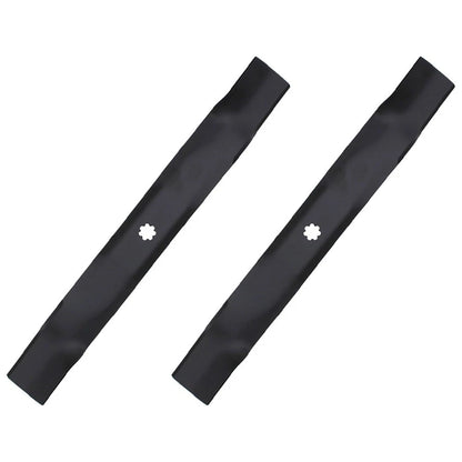 2 Mower Deck Blades 42" for John Deere D110 D120 (Fits AM137333 GX22151 GY20850)