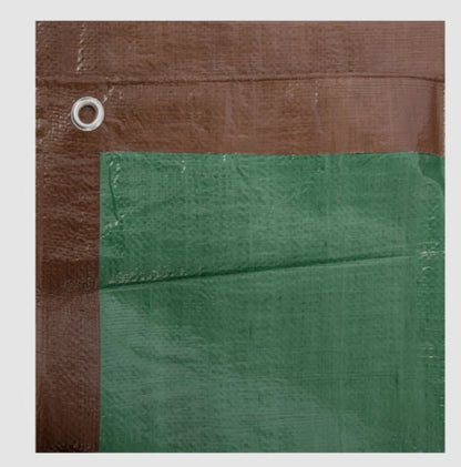 2X 8' x 10' Brown/Turquoise Reversible Tarp for Better Dry Top