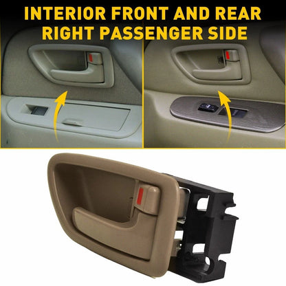 Set of 2 Inside Beige Door Handles for Toyota Sequoia Tundra (2001–2007)