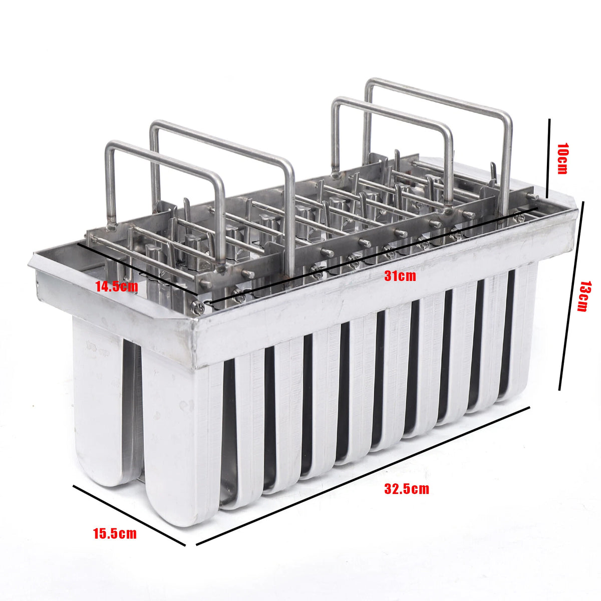 20x Stainless Steel Ice Pop Molds for Ice Cream Sticks