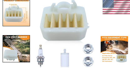 Tune-Up Kit for Husqvarna Chainsaw 340, 345, 346 XP, 350, 351, 353