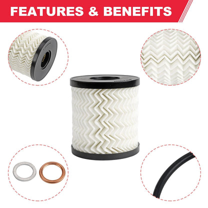 2X Engine Oil Filter for BMW Mini Cooper (R55 R56 R57 R58 R59 R60 R61)