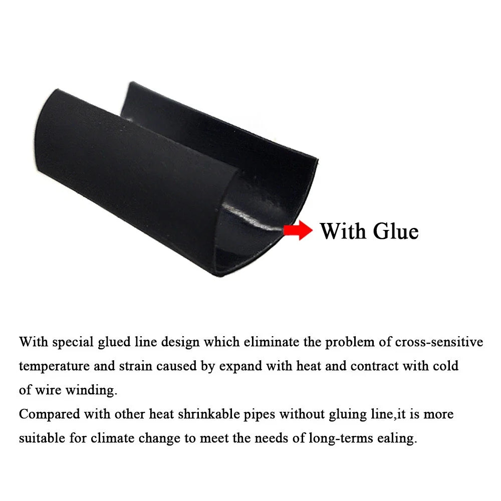 Heat Shrink Tubing 1/8" 15FT Blue Dual Wall Waterproof Wires Wrap