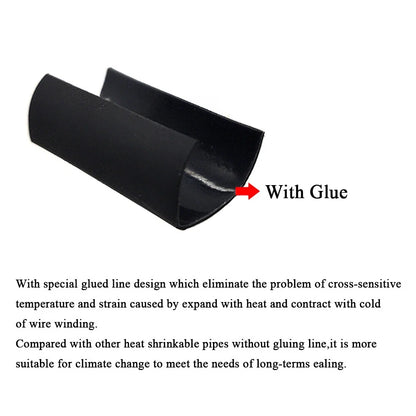 Heat Shrink Tubing 1/8" 15FT Blue Dual Wall Waterproof Wires Wrap