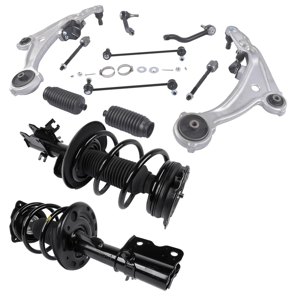 Set of 12 Front Suspension Kit with Lower Control Arms for Nissan Altima (2007–2013)