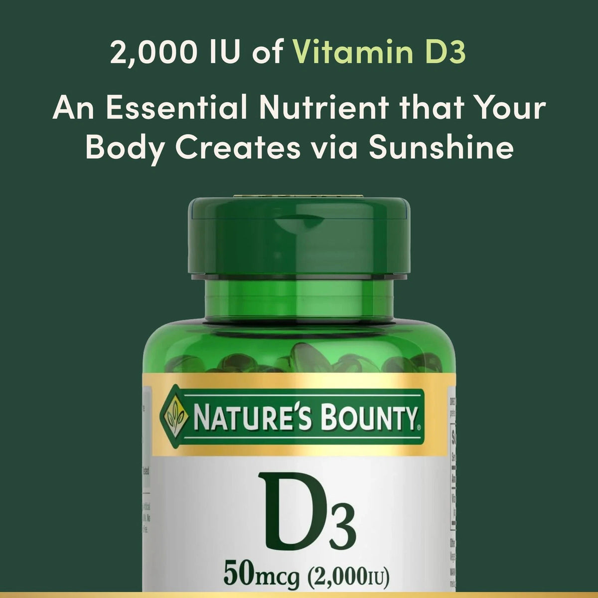 Vitamin D3 2000 IU for Immune Support (350 Count)