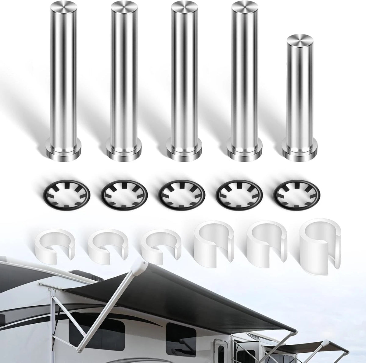 Set of 4 RV Awning Repair Pins Fasteners Kit for Dometic 9100 9200 (8952002.400B)