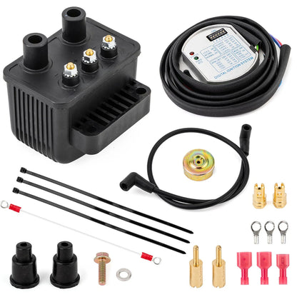 Programmable Single Fire Ignition Kit for Harley Shovelhead EVO Big Twin XL (1970–1999)