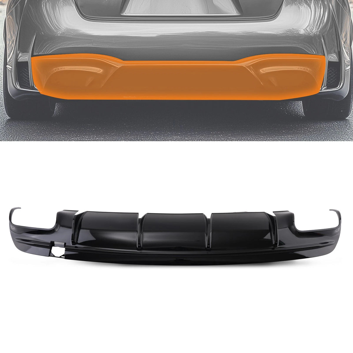 Rear Bumper Diffuser Lip for Mercedes Benz CLA250 (2013–2019) 4ECIVK