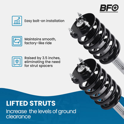 3.5" Front Lift Struts for Chevy Silverado Avalanche 1500 2007–2013 (DX063V)