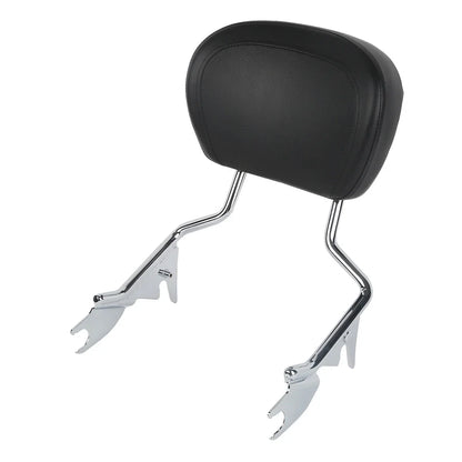Chrome Sissy Bar Luggage Rack Backrest Docking Kit for Harley Touring (2009–2013)
