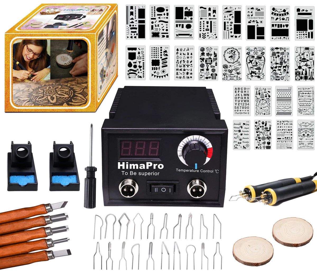 Dual Pen Wood Burning Kit for HimaPro (No Year Range)