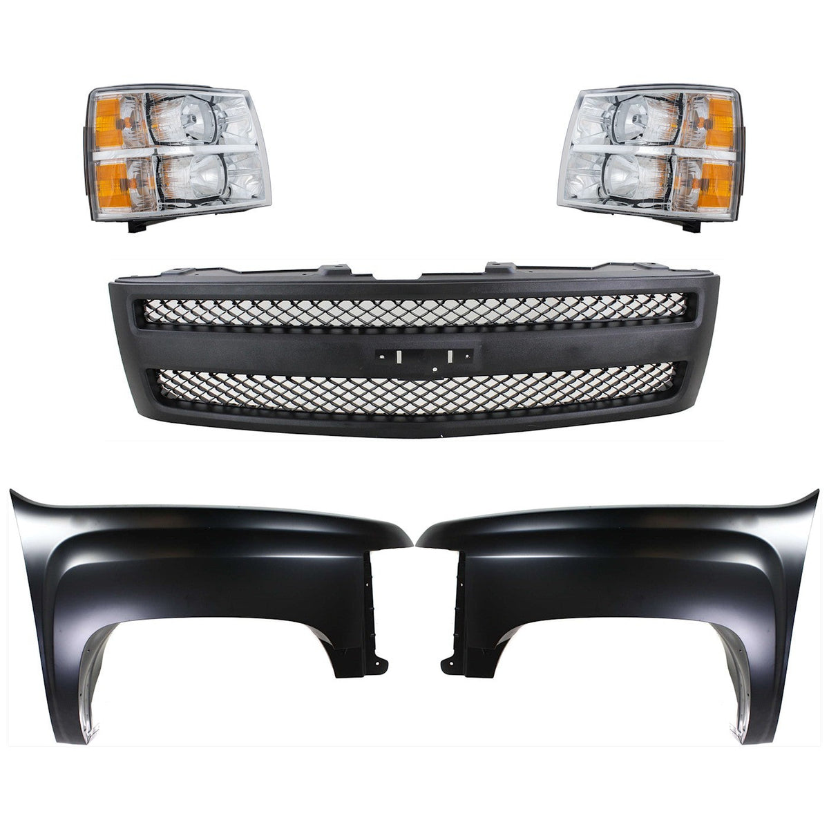 Fender Kit for Chevy Silverado 1500 (2007–2013) Front Left Right