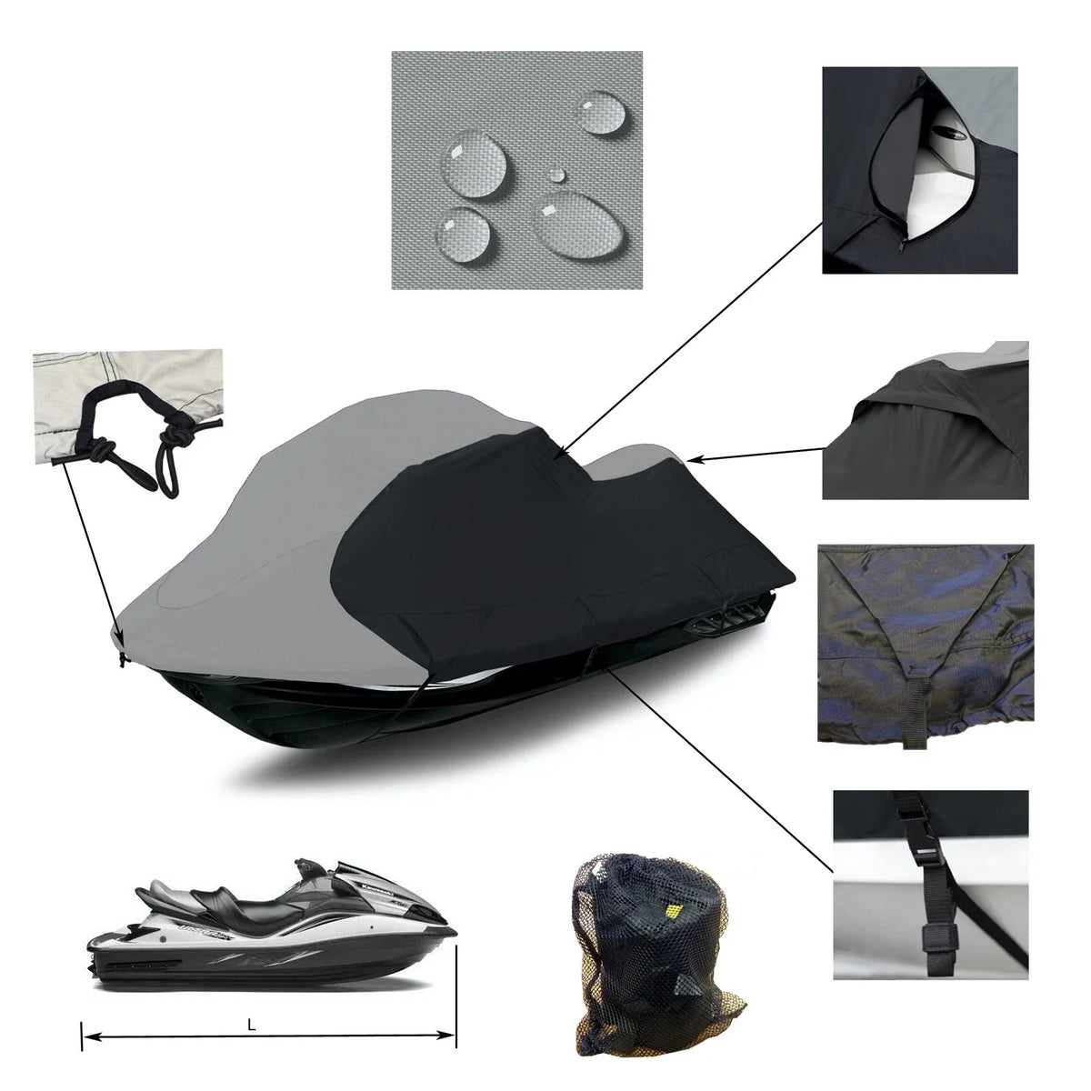 JetSki PWC Cover for Yamaha VX 110 Sport Deluxe (2005–2008)