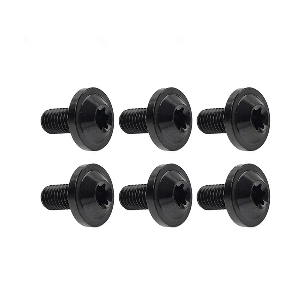 6 x Black Titanium M6x10mm Torx Head Bolts for Bike Motorcycle
