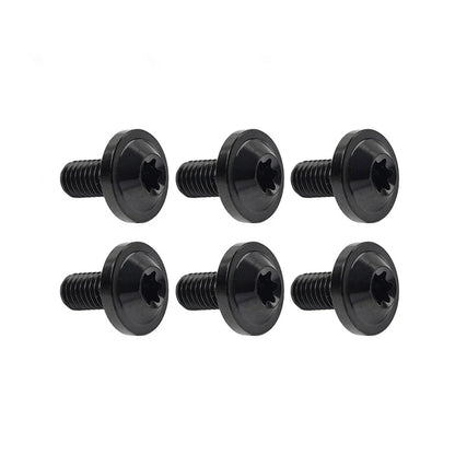 6 x Black Titanium M6x10mm Torx Head Bolts for Bike Motorcycle
