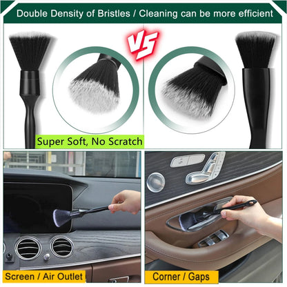 Set of 1 Car Interior Duster Detail Brush for Cleaning