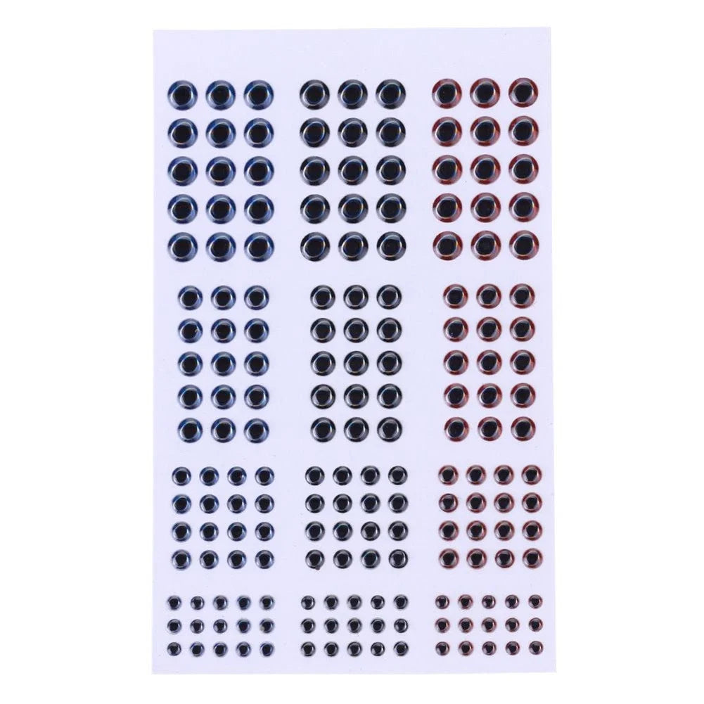 Set of 4 Lure Eyes 3mm 4mm 5mm 6mm for Fishing Bait