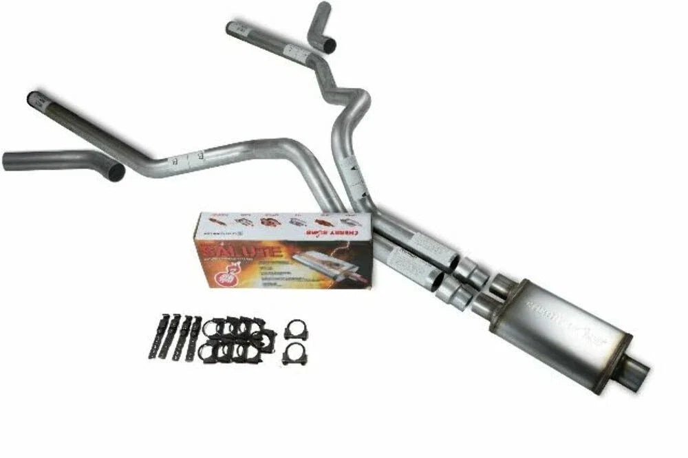 3" Dual Exhaust Kit for Chevy GMC 1500 (2019–2025) - Cherry Bomb Salute