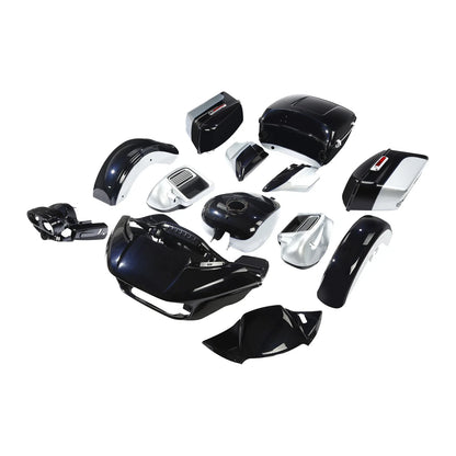 Fairings Body Kit for Harley Road Glide (2015–2023) Midnight Blue Barracuda Silver