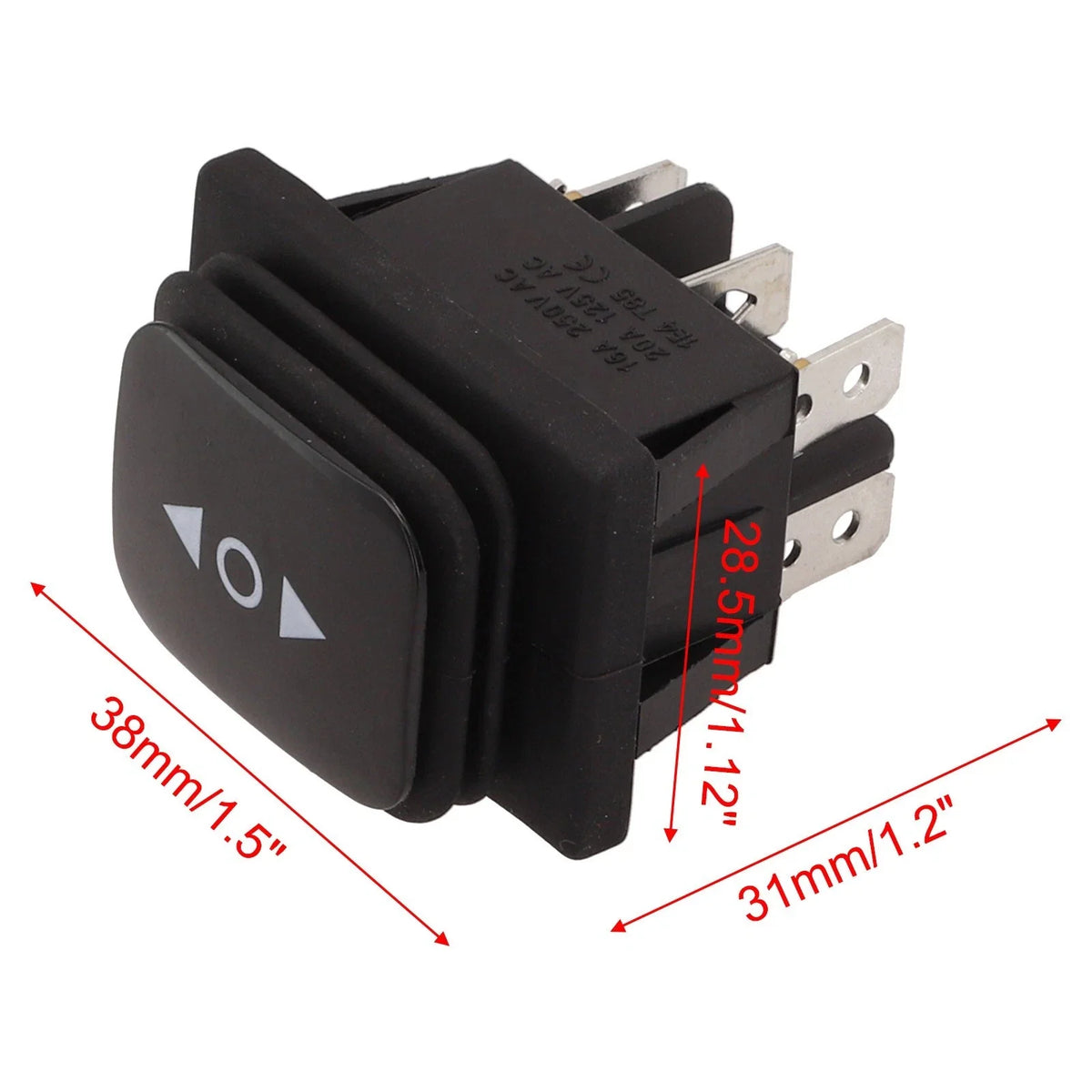 3 Position Momentary Polarity Reverse Switch for Waterproof Linear Actuator