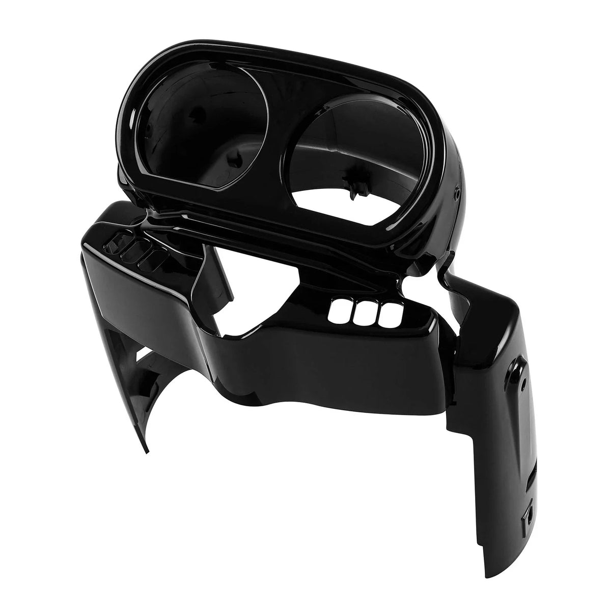Vivid Black Instrument Housing for Harley Road Glide (2015–2024)