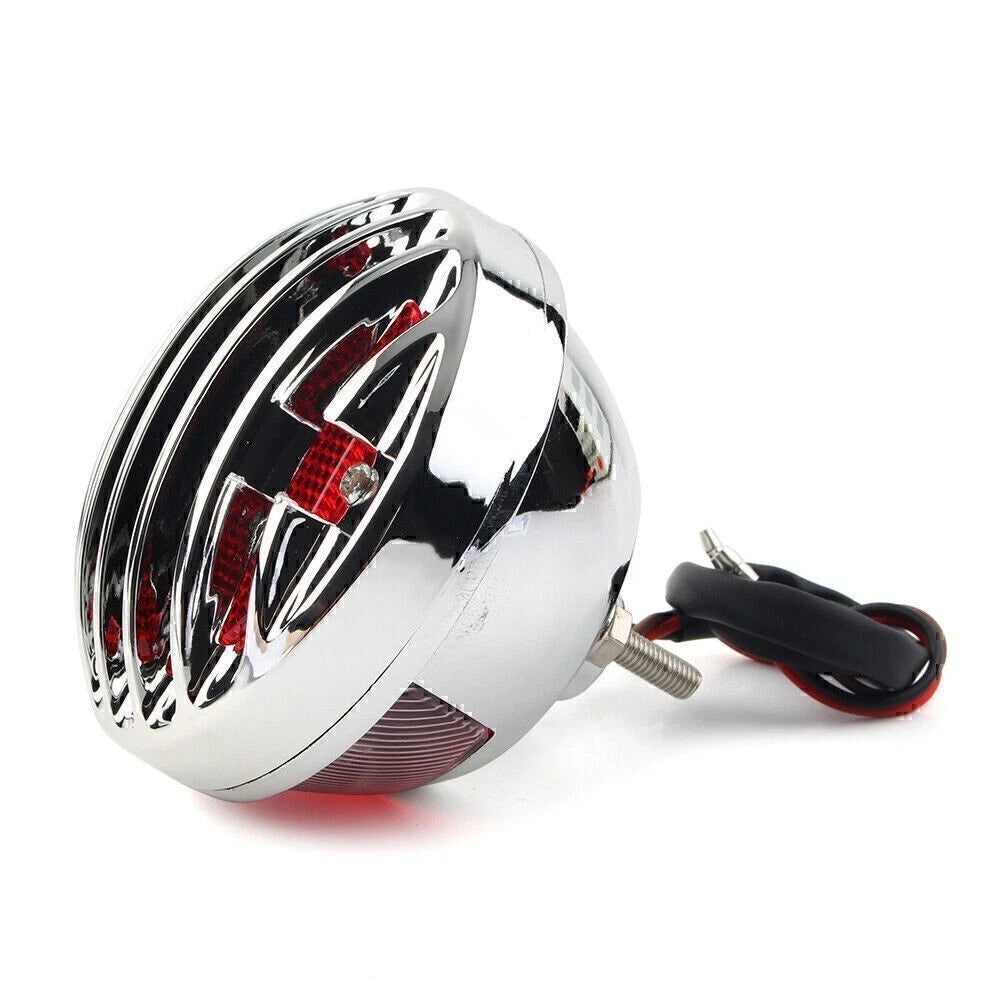 Chrome Tail Brake Light for Harley Bobber (Custom Chopper)