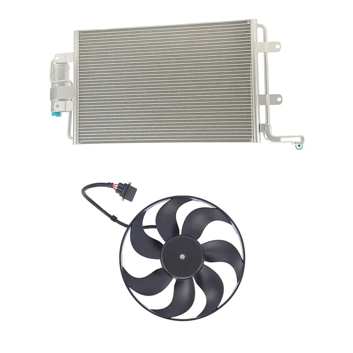 A/C Condenser for VW Audi TT Quattro, Jetta (2000–2006) 1J0820413B, 1J0820413D, 1J0820413L, 1J0820413N